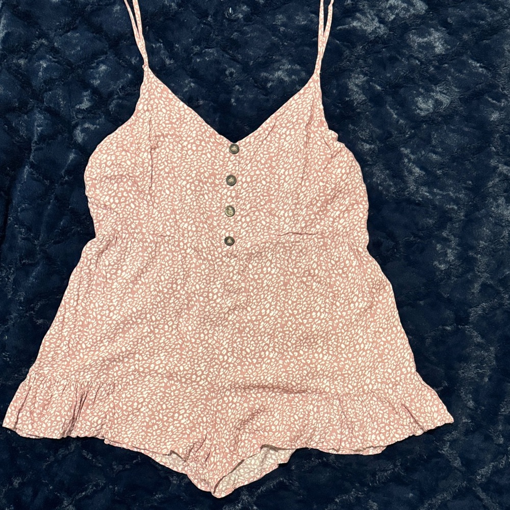 Pink Floral Jumpsuit